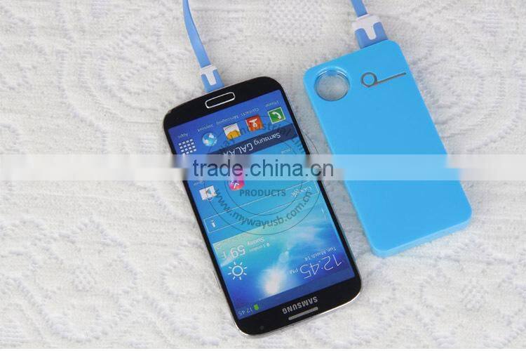 funny ultra thin polymer battery charger / mobile power bank charger for diy printing