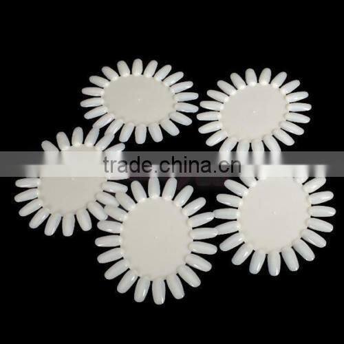 20 colors charts Nail polish gels display Manicure Practice Round Wheel Polish Acrylic Display Decoration Nail Art Tip