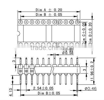2.54mm IC Socket