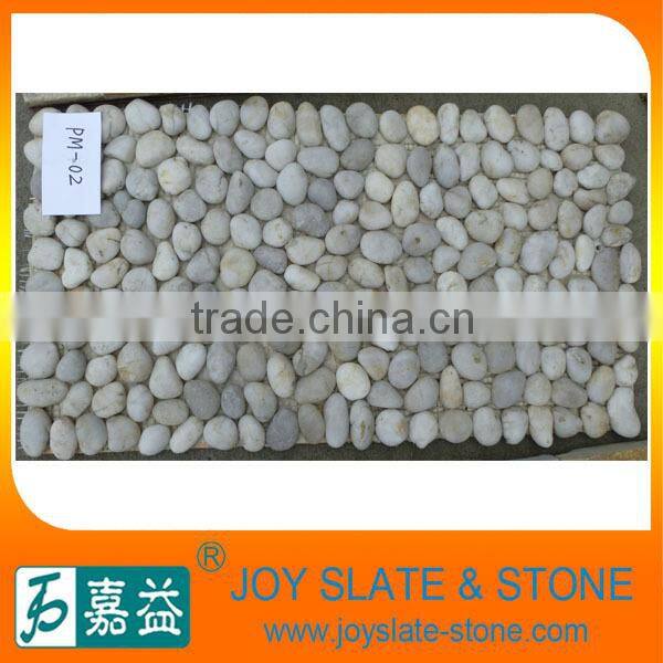 natural river pebble stone mosaic