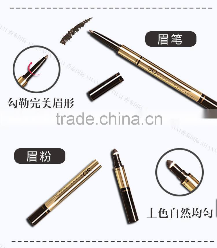 NO.1 brand Mistine 3D Efficiency 100% Performing makeup Waterproof Eyebrow Pancil + Eyebrow Powder +Setting Cream