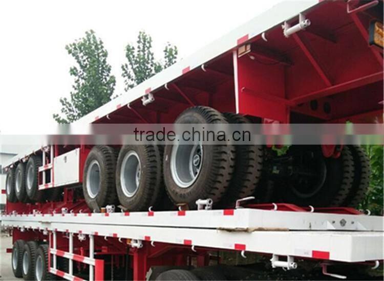 New 40' Flatbed Trailer 2 3 4 axle lowbed lowboy flatbed semi trailer