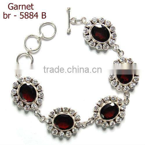 Vintage black onyx bracelet 925 sterling silver