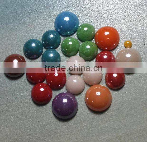 half pearl ceramic beads hot-fix for garment clothing shoes can resist high temperate