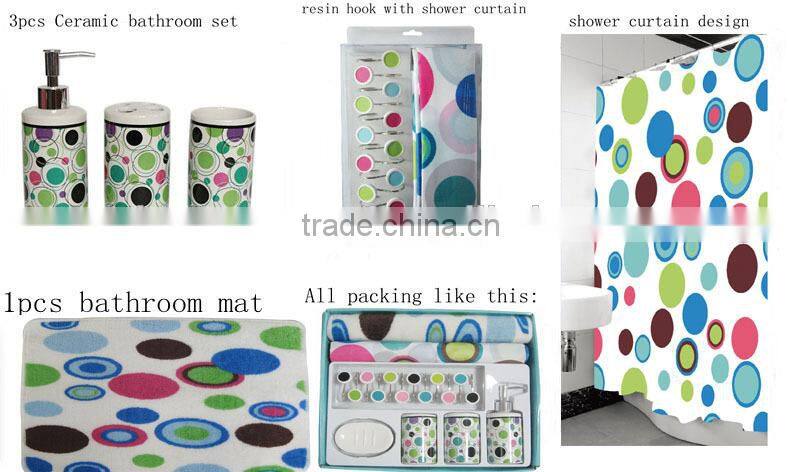 Fashional 4pcs Ceramic bathroom accessories
