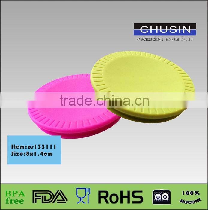 100% food grade eco-friendly FDA standad silicone lid