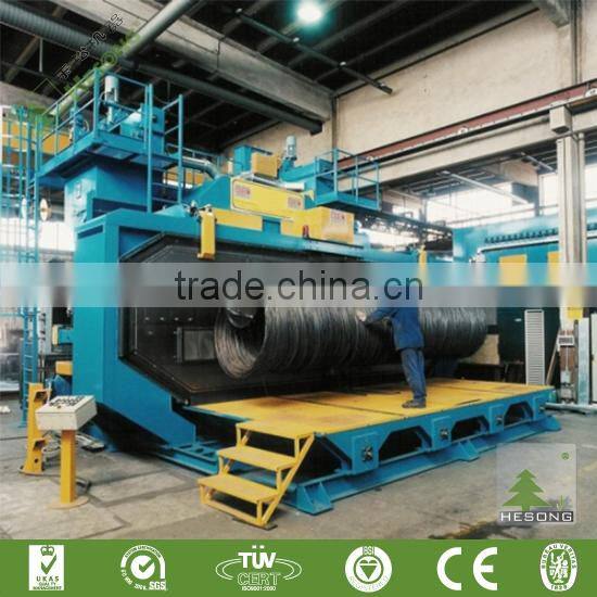 CE Approved Round Bar Descaling Machine / Wire Rod Descaling Machine