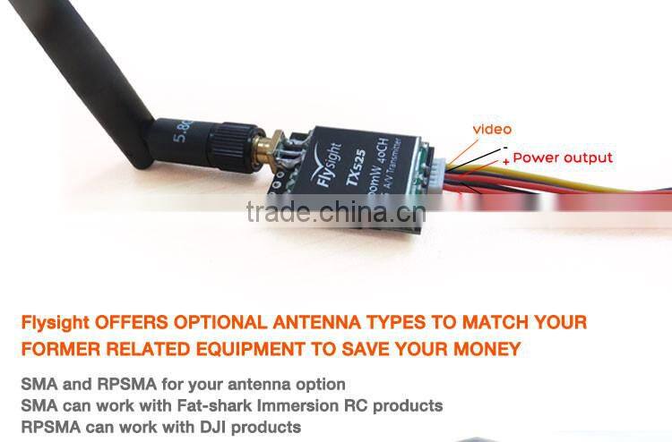 Flysight latest micro TX525 25mW 5.8ghz 40ch video transmitter