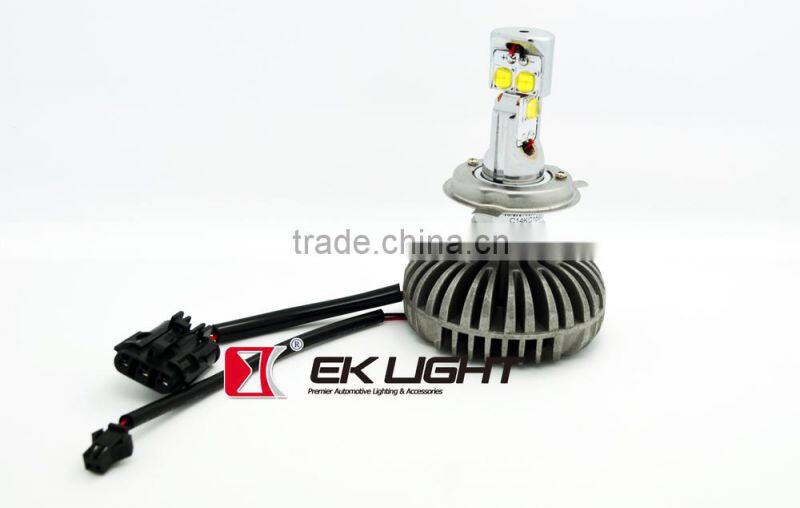 2015 EK patent led car headlight kit 3800lm 6v h7 h4 d1s d2s d3s d4s car h4 led headlight bulbs