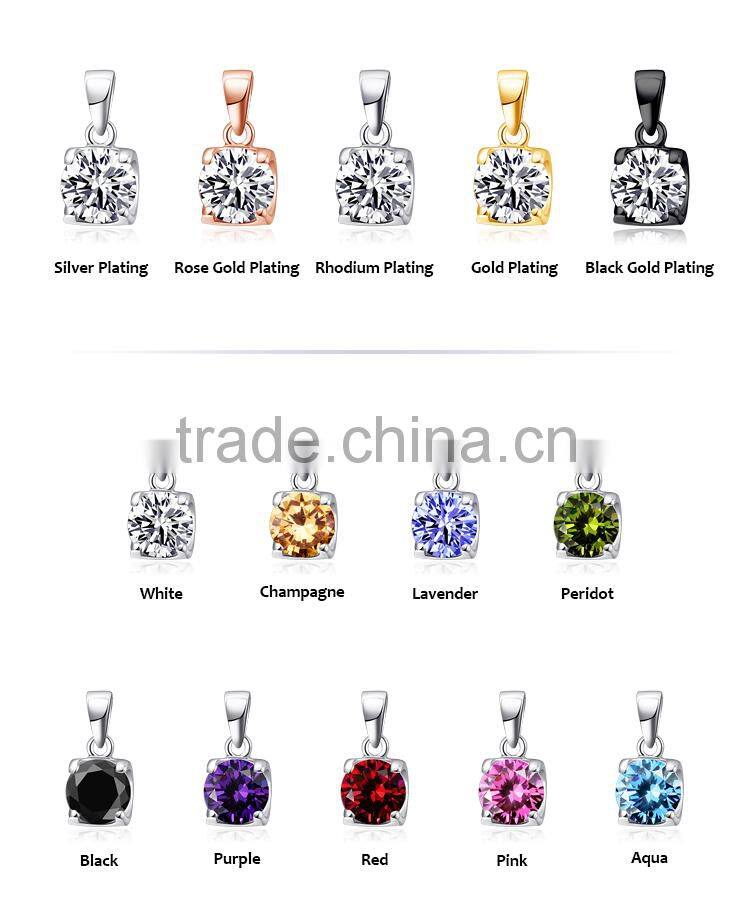 Sterling Silver Pink Stone Butterfly and Plain Heart Necklace