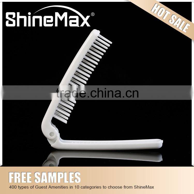 individually wrapped plastic folding massage comb and luxury air hairbrush