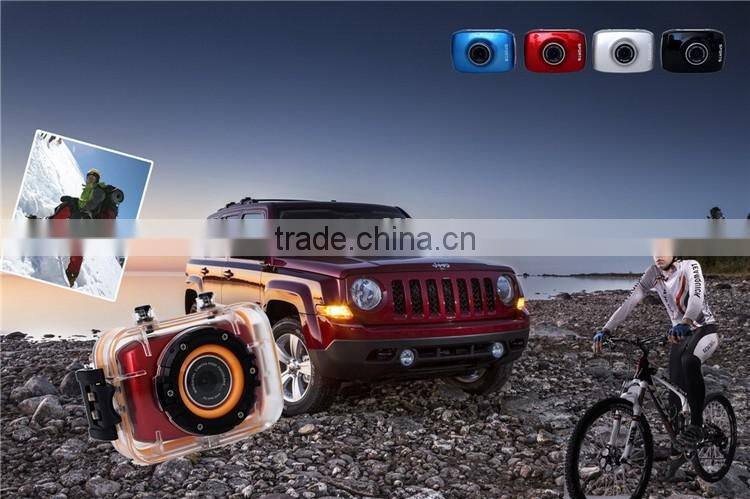 Sport Camera W108 Waterproof design index 10 meters HD 1080p Video camera apply to Swimming White