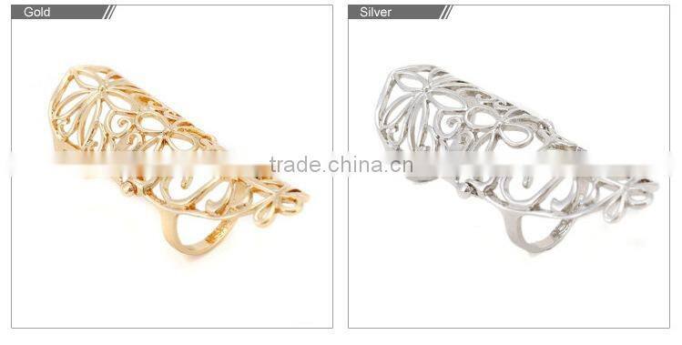 Top Quality Long Hollow knuckle ring for women