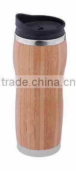 Auto mug with 100%natural bamboo