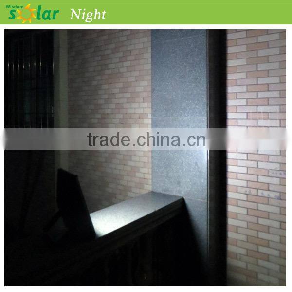 Aluminum 7w solar panel portable led outdoor solar flood light for garage (JR-PB001)