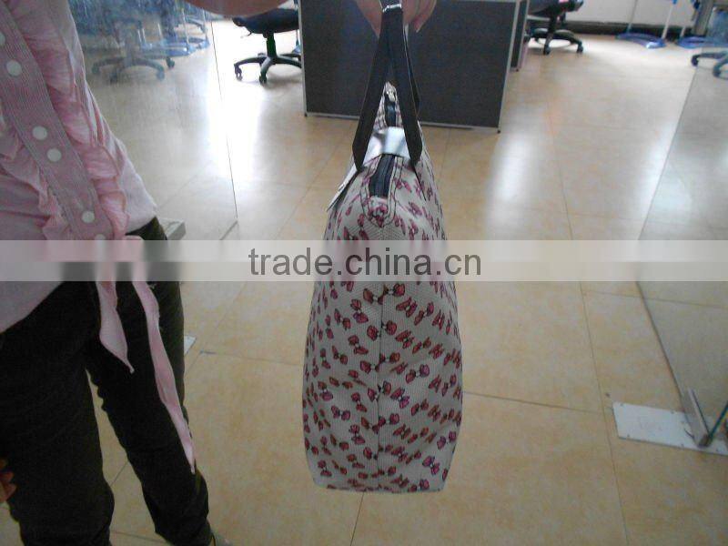 Factory outlet foldable water proof satin shopping bag