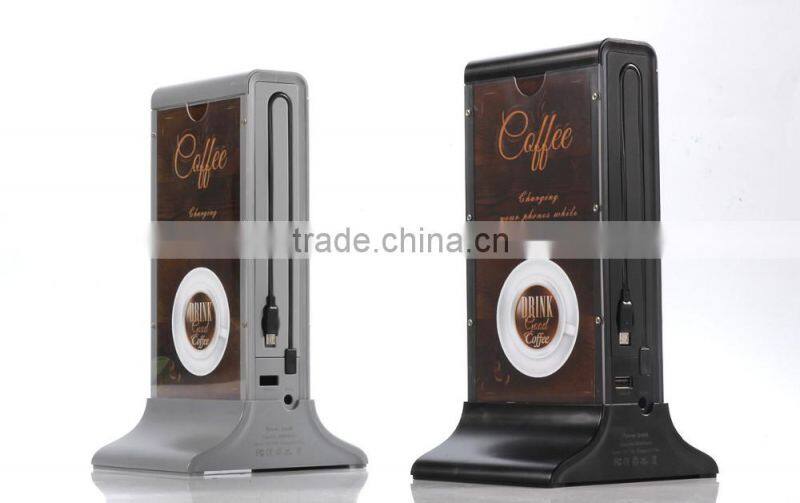 New Style menu power bank 20800mAh USB External Backup Battery Charger PowerBank for all phone