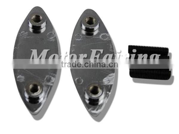 Mirror Base Plates for Kawasaki Ninja ZX-12R ZX12R ZX 12R 2000-2006 MT222-007 Chrome