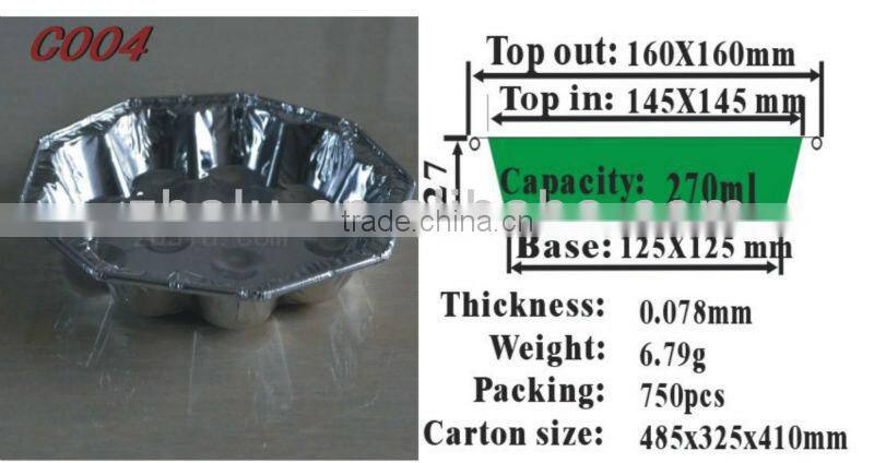 Newest!! Zhongnbo disposable aluminum foil plates C004