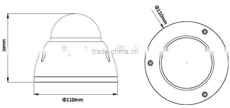 Zhejiang Dahua Technology Co Ltd DH-IPC-HDBW4421E(-AS) Vandal-proof Mini Dome IP66 1080P IP Camera Dahua