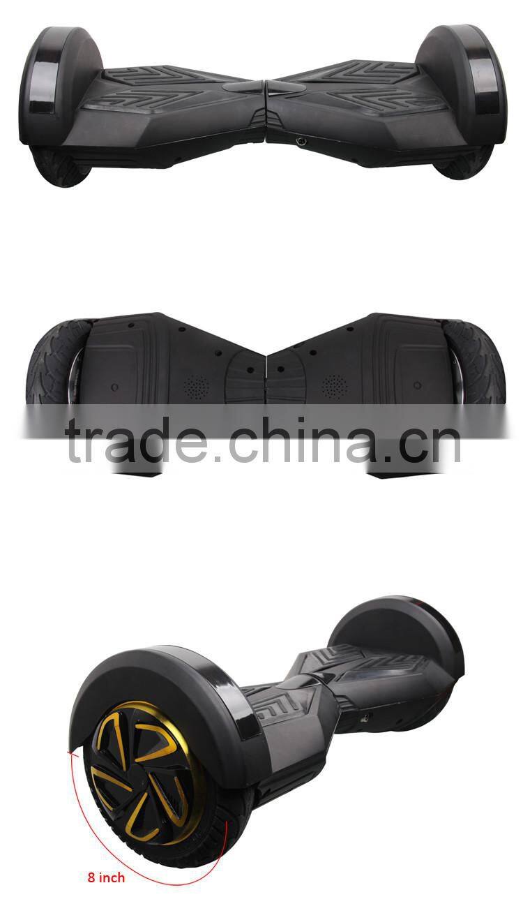 Pure color Smart lamborghini skateboard hover board 8 inchLED light two wheels self balancing scooter bluetooth