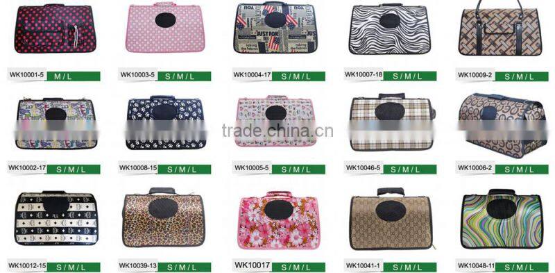 BSCI QingQ Factory bicycle pet carrier dog new designer canvas denim carrier pet bag