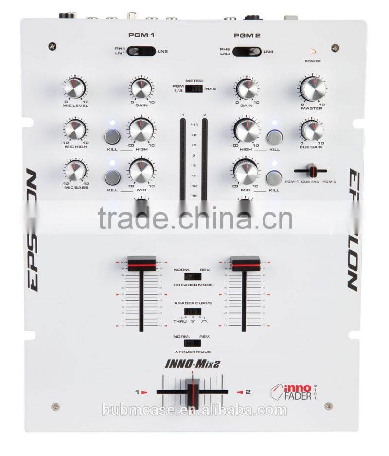 EPSILON INNO MIX 2 channel Digital Audio dj sound mixer at production cost