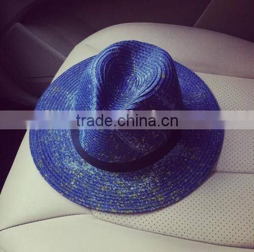 2016 wholesale latest design colombian straw hat factory original fashion ladies promotional straw hat