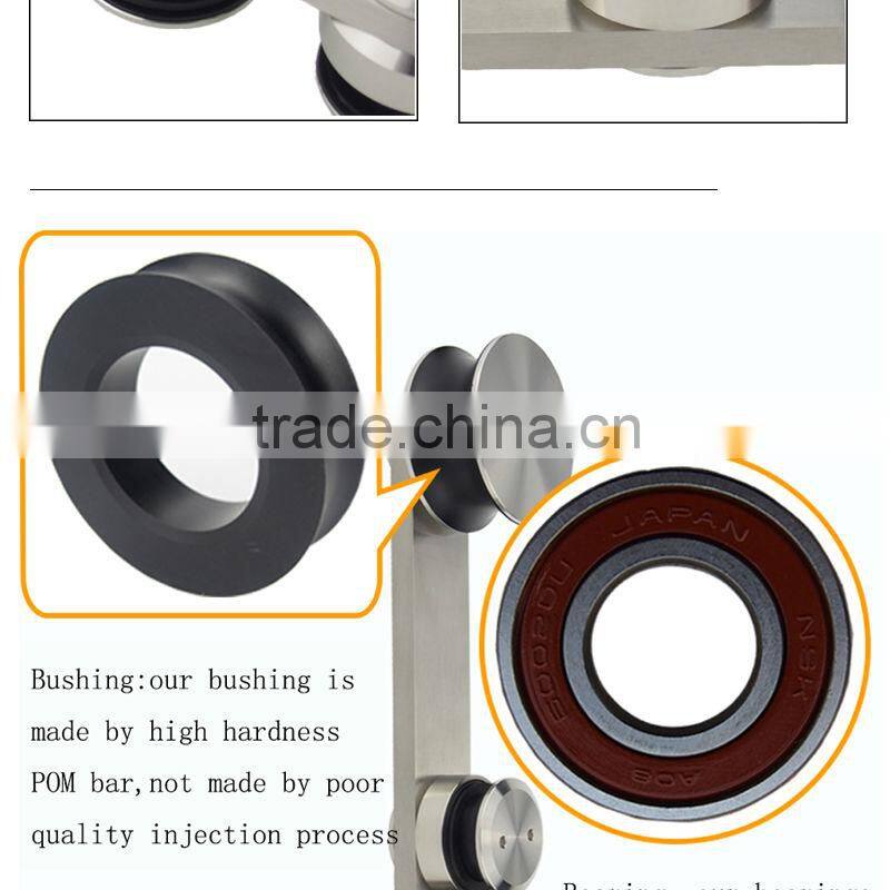 China High Quality adjustable glass openings Type Sliding Garage Door Rollers