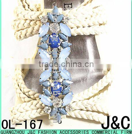 New design glass stone shoe ornament/ shoe accessory/ shoe trim