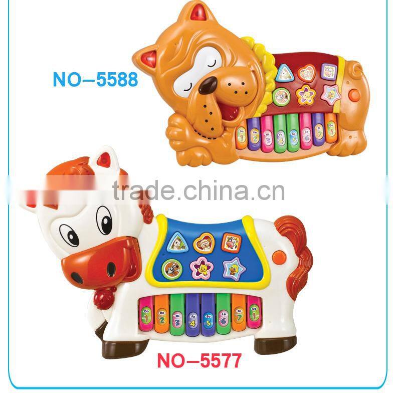 Chuangfa toys--Education electric piano toys, cartoon horse piano toys for baby