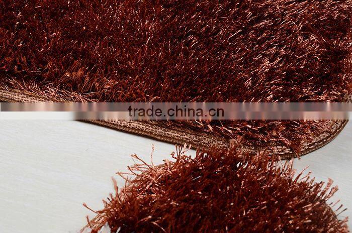 2015 New 9cm Long pile Luxury Polyester silk acrylic shaggy rugs and carpets