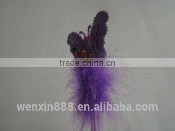 promotional butterfly shaped quill feather pen