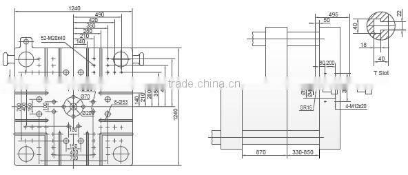 Plastic injection molding machine 588TONS for 20L BARREL