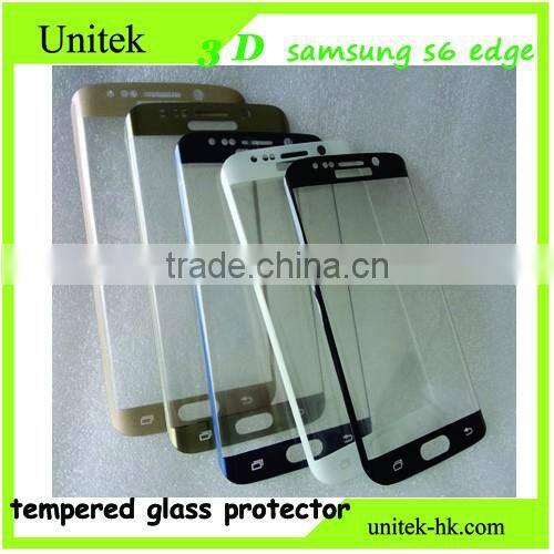 for samsung screen protector orginal green color full cover 3d curved s6 edge tempered glass screen protector for samsung galaxy