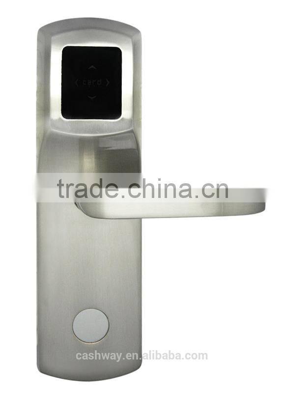 hotel lock system with elevator controller card reader
