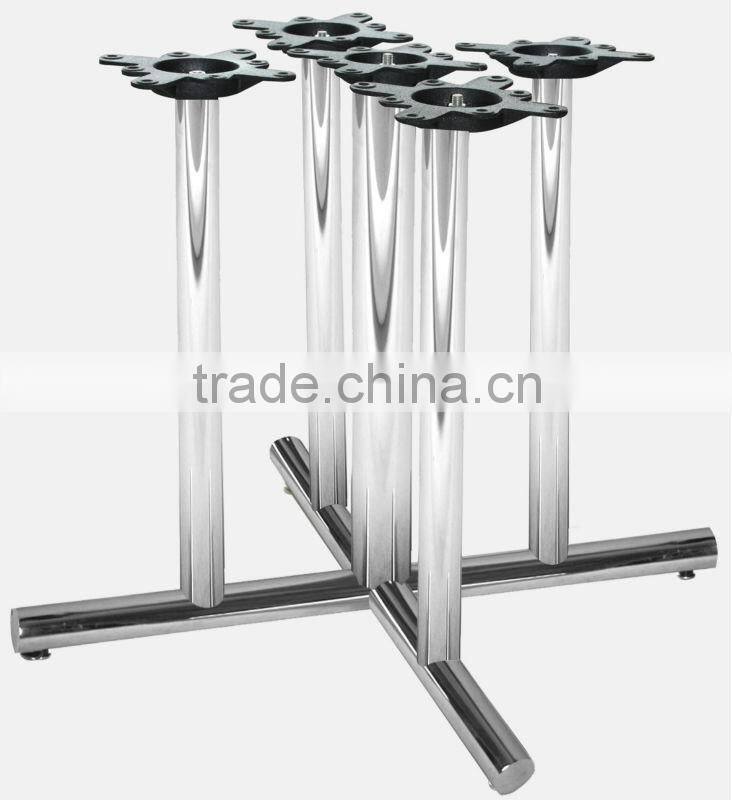 Texture Black Powder Steel Square Metal Table Legs