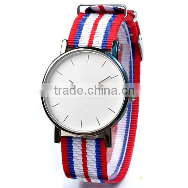 Promotion Canvas Strap Simple Textile Watch Design