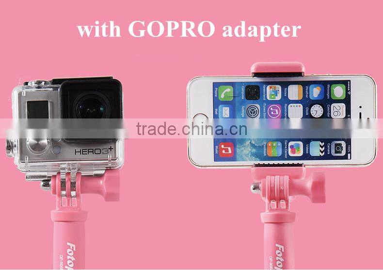 FOTOPRO bluetooth selfie stick pole monopod with go pro adapter QP-906R++SJ-85
