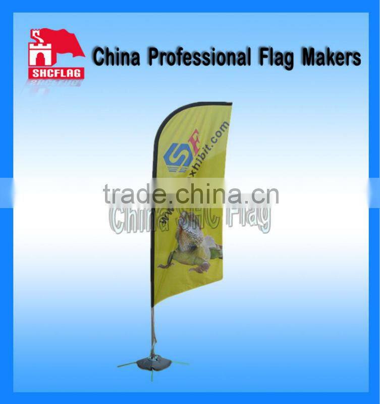 Indoor Banner Decorative Beach Flag With Fiberglass Rod