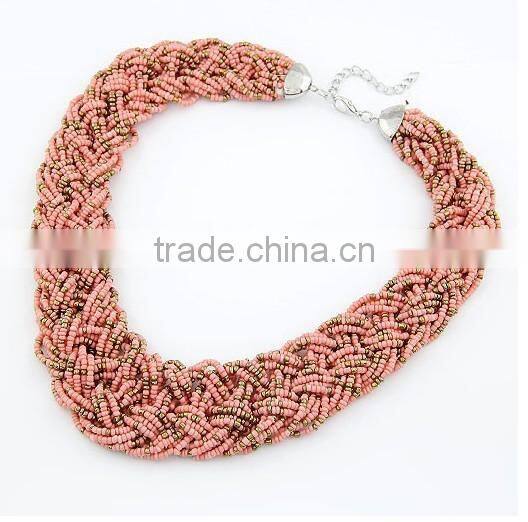 Hot Selling Beads Choker Vintage Chunky Pendant Statement Necklace Women Necklaces & Pendants Fashion Necklaces for Women 2014