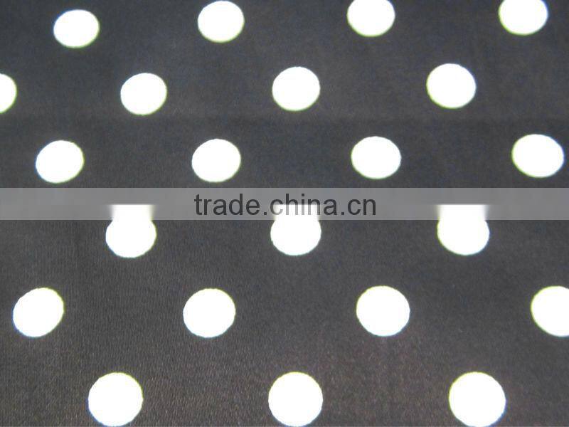 High quality printed cotton satin spandex fabric for women pants fabric