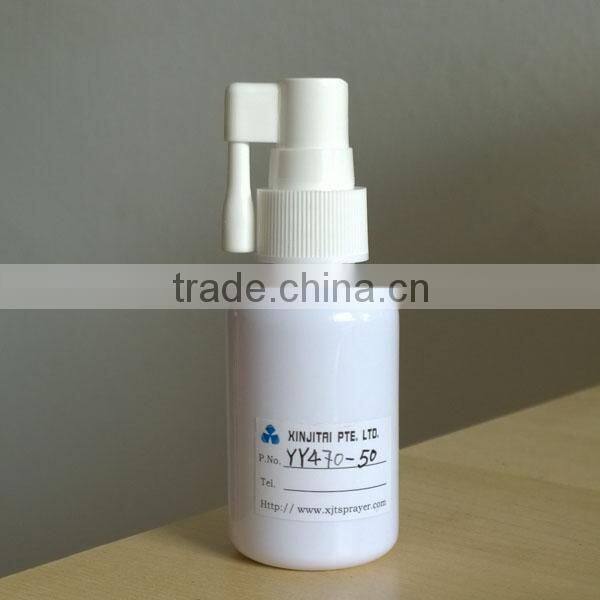 Pharmaceutical Use Opaque White Plastic 50ml PET Bottle with fine spray pump