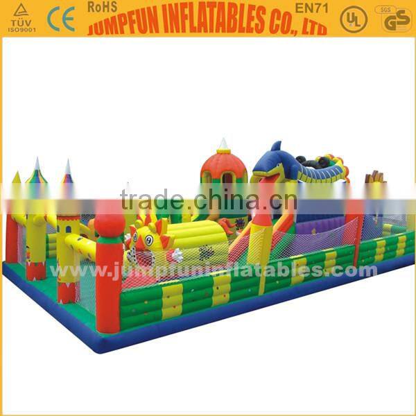 JFIP-183 INFLATABLE SLIDE AND OBSTACLE COURSE,CHILDREN PLAY ZONE INFLATABLE AIR BOUNCER/FUN CITY