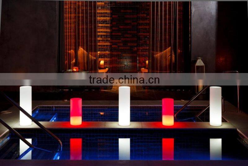 Color change180cm high plastic led bar stand pole LED bar cylinder