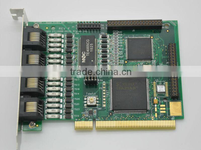Best sell! 4 Ports E1/J1/T1 Digital Asterisk card TE410P