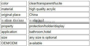 furniture/shelf/acrylic bathroom accessory set-y130966/toothpaste&tooth glass holder/soapbox
