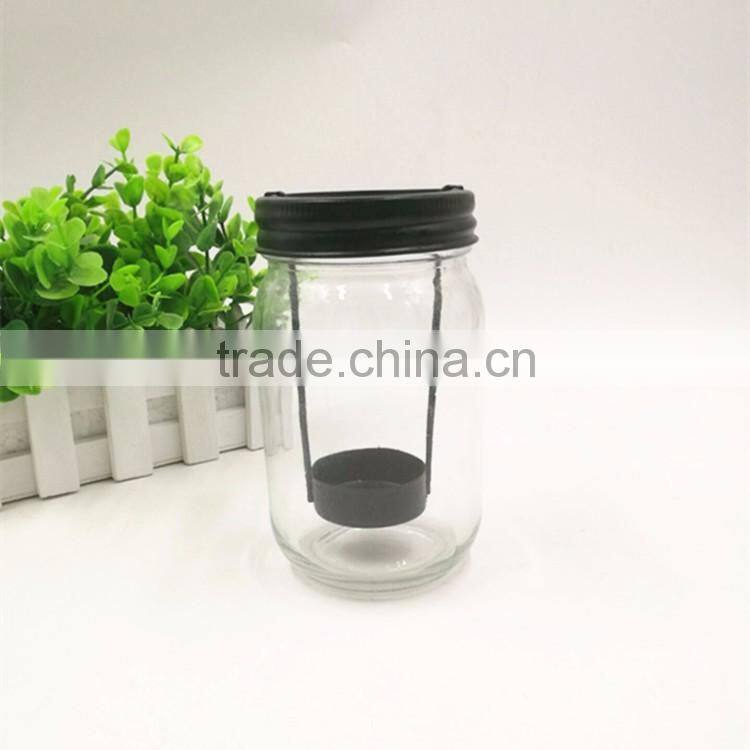2016 Amazon Hot sale Glassware party favour mason jar scented candle Glass Mason Jar