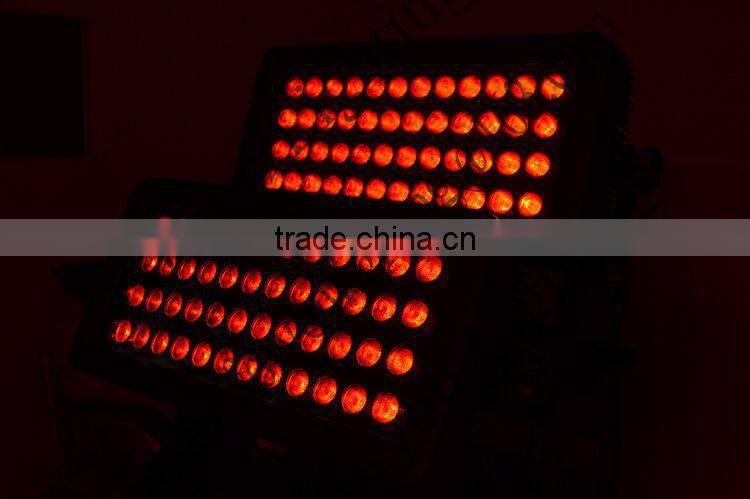 Outdoor Rainproof IP66 Waterproof Wall Wash Building Light 96x18W RGBWAUV 6-IN-1 LED City Color