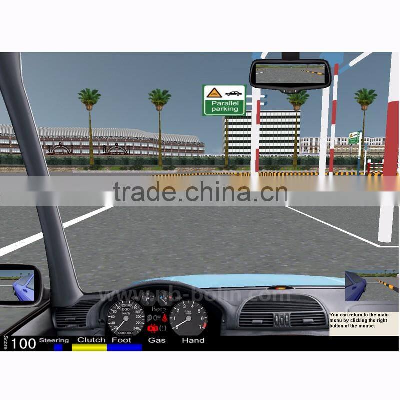 Portable car driving simulator right or left hand